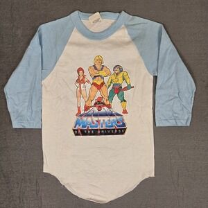 Vintage 1983 He Man Shirt Youth Small 6-8 Masters of the Universe Kids 80s